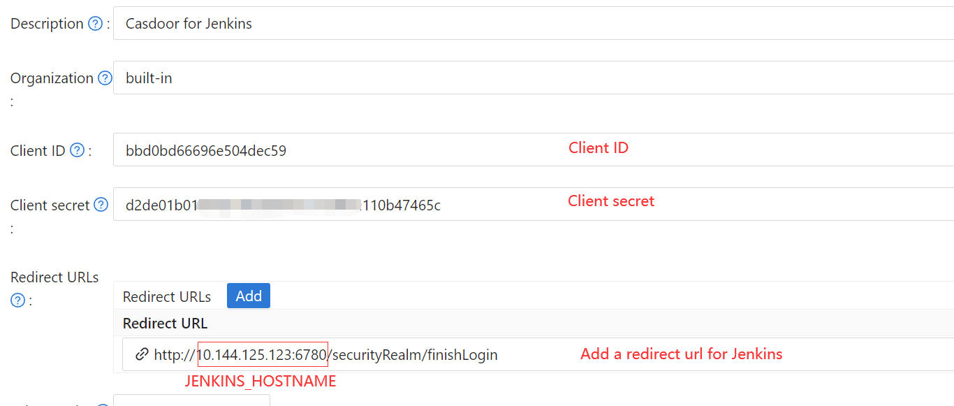 Hanzo IAM Application Setting