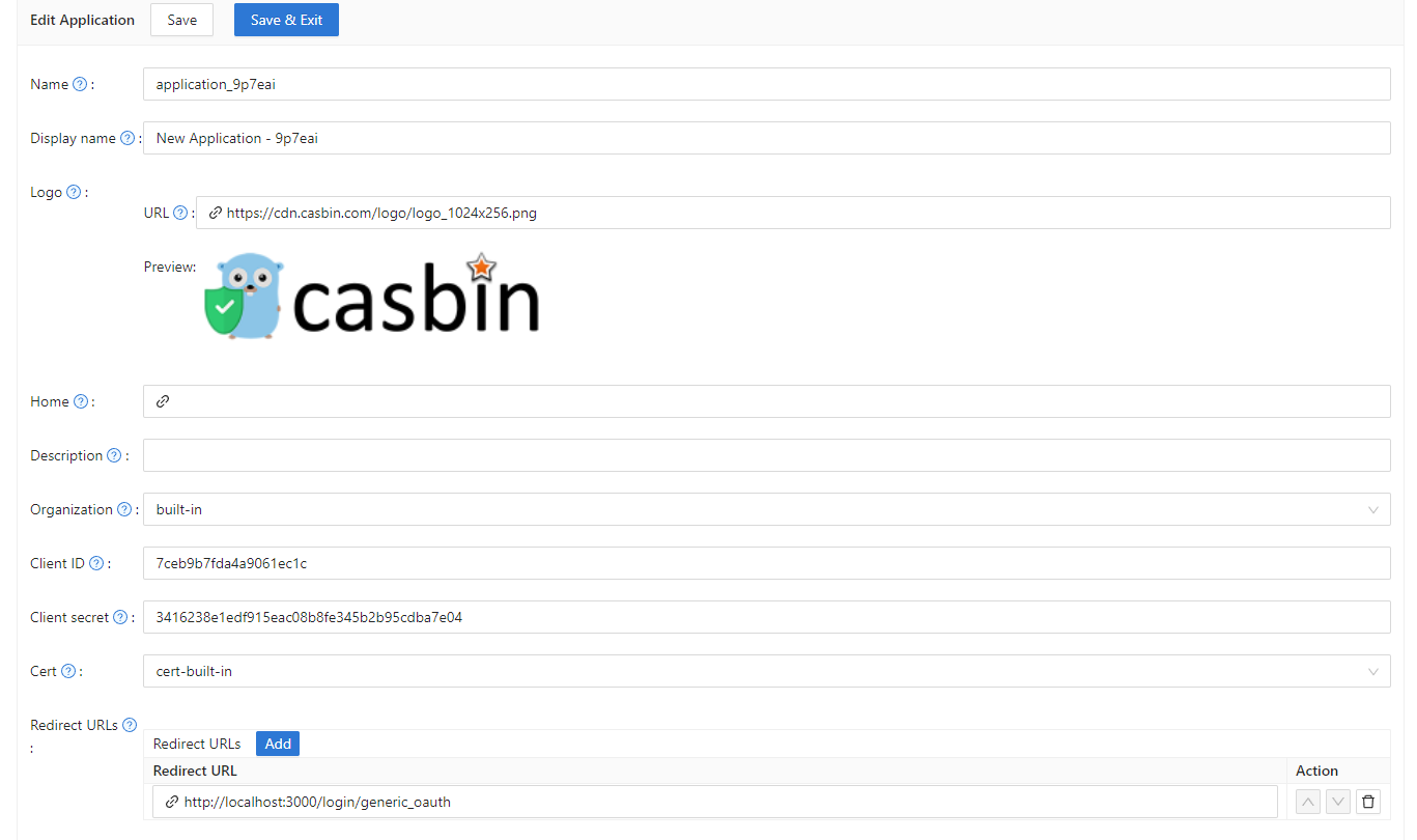 Create an application in Hanzo IAM