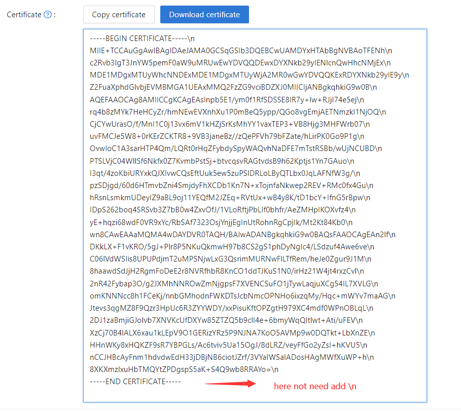 Hanzo IAM Certification Settings